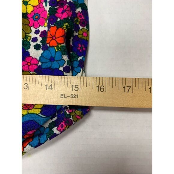 Vintage 1960's Floral Patterned Crop Top - Picture 5 of 6